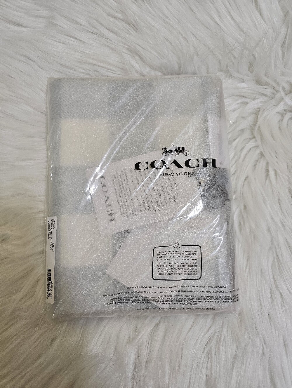Coach Notebook with Gingham Print - Picture 12 of 14